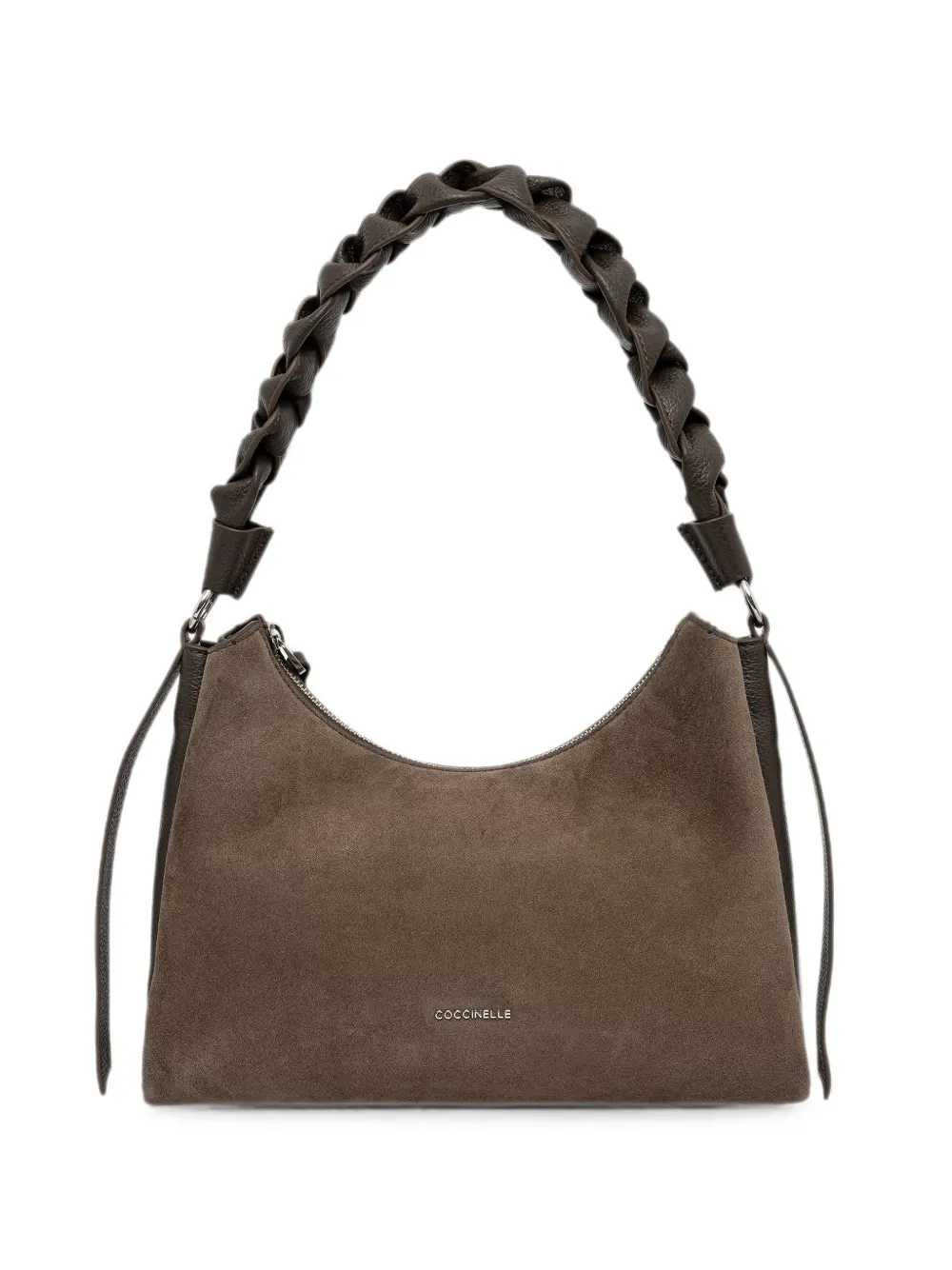 Coccinelle braided-handle shoulder bag - Braun