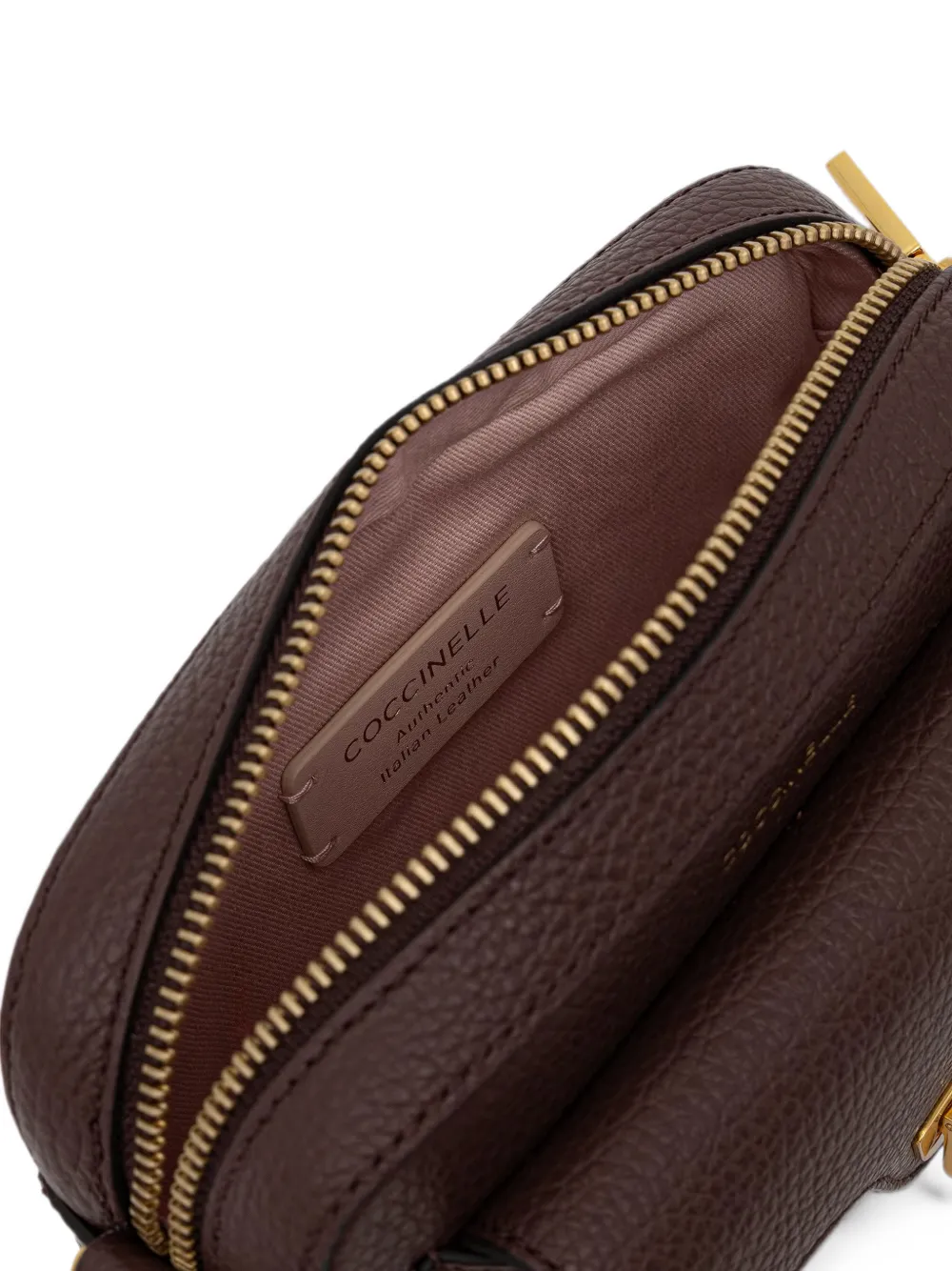 Coccinelle Leren crossbodytas Bruin
