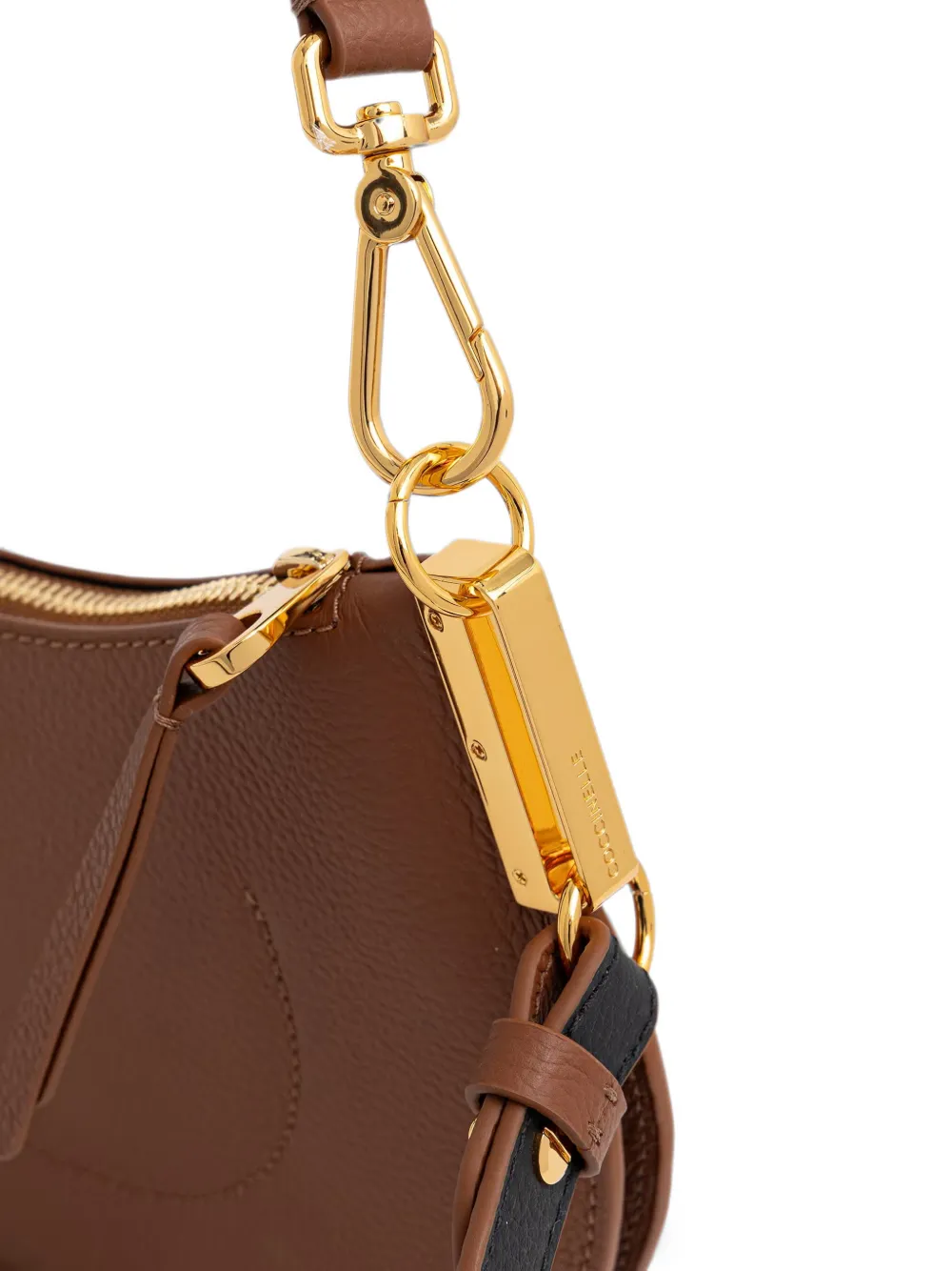 Coccinelle Kleine Sunup schoudertas met textuur Bruin