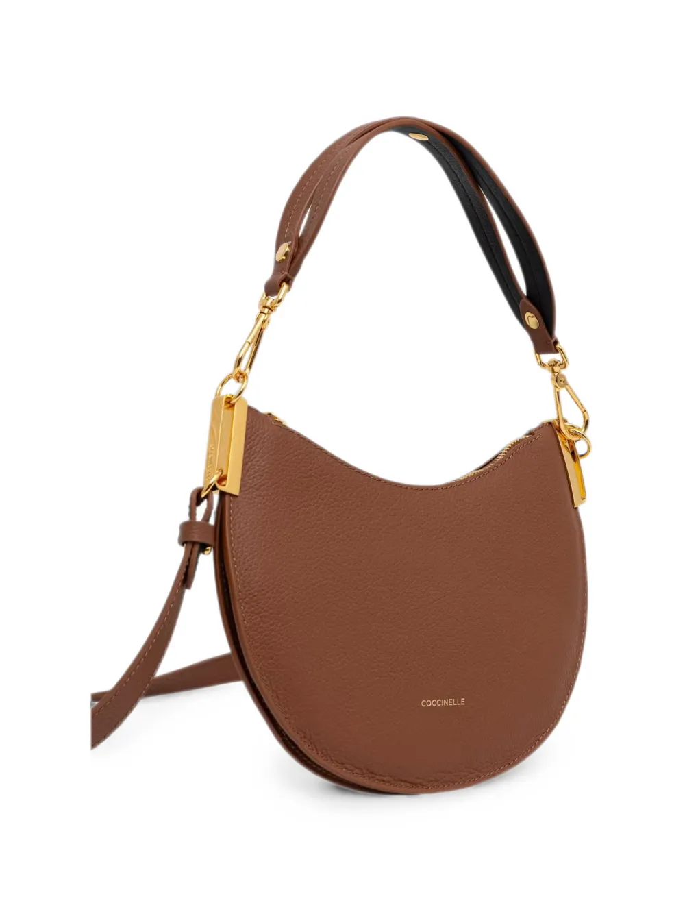 Coccinelle Kleine Sunup schoudertas met textuur Bruin
