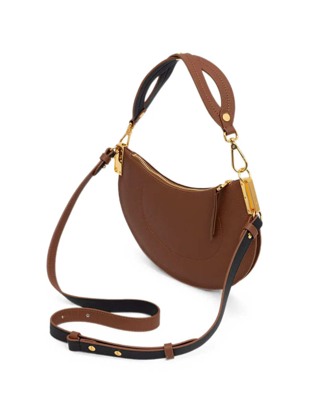 Coccinelle Kleine Sunup schoudertas met textuur Bruin