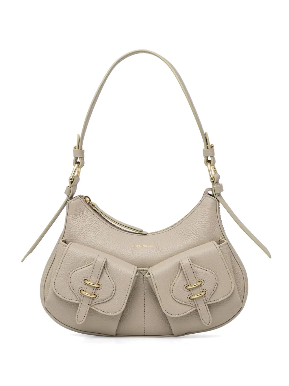Coccinelle small Mavery pocket-detail shoulder bag - Toni neutri