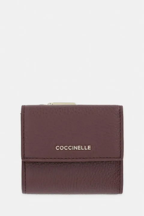 Coccinelle Metallic grained wallet