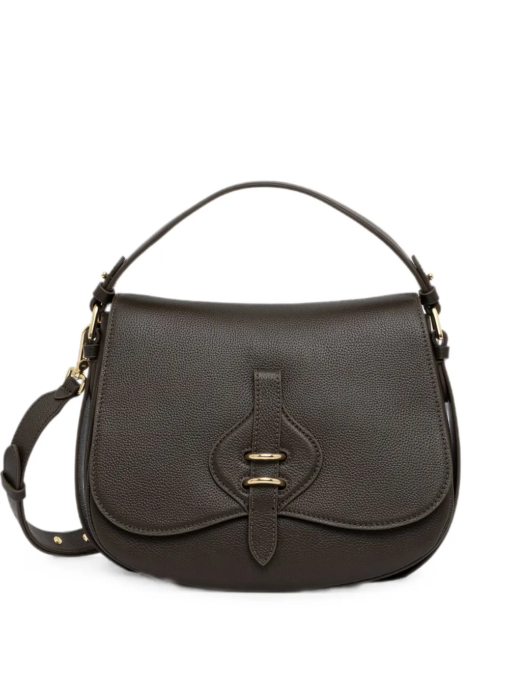 Coccinelle medium Mavery grained shoulder bag - Braun