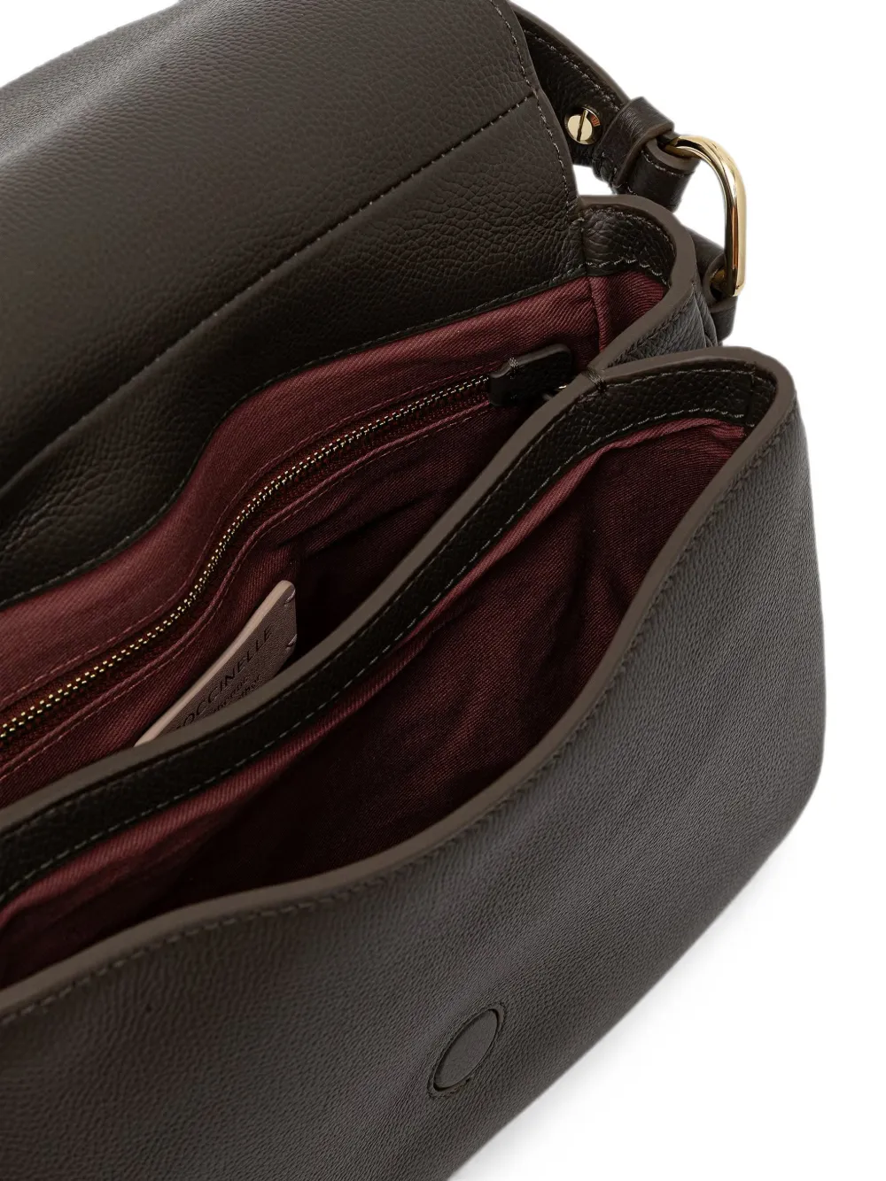 Coccinelle Medium Mavery schoudertas met textuur Bruin