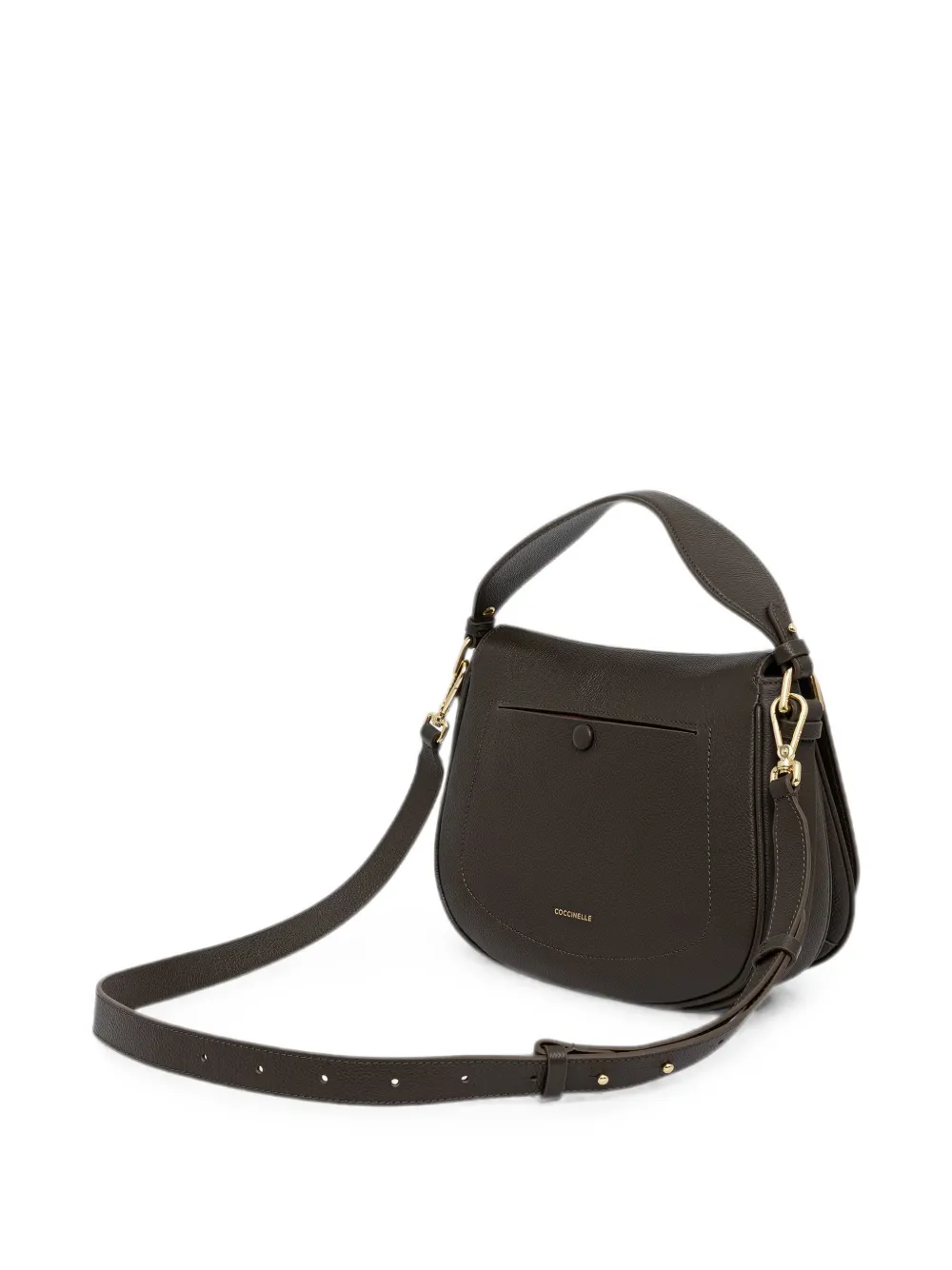 Coccinelle Medium Mavery schoudertas met textuur Bruin