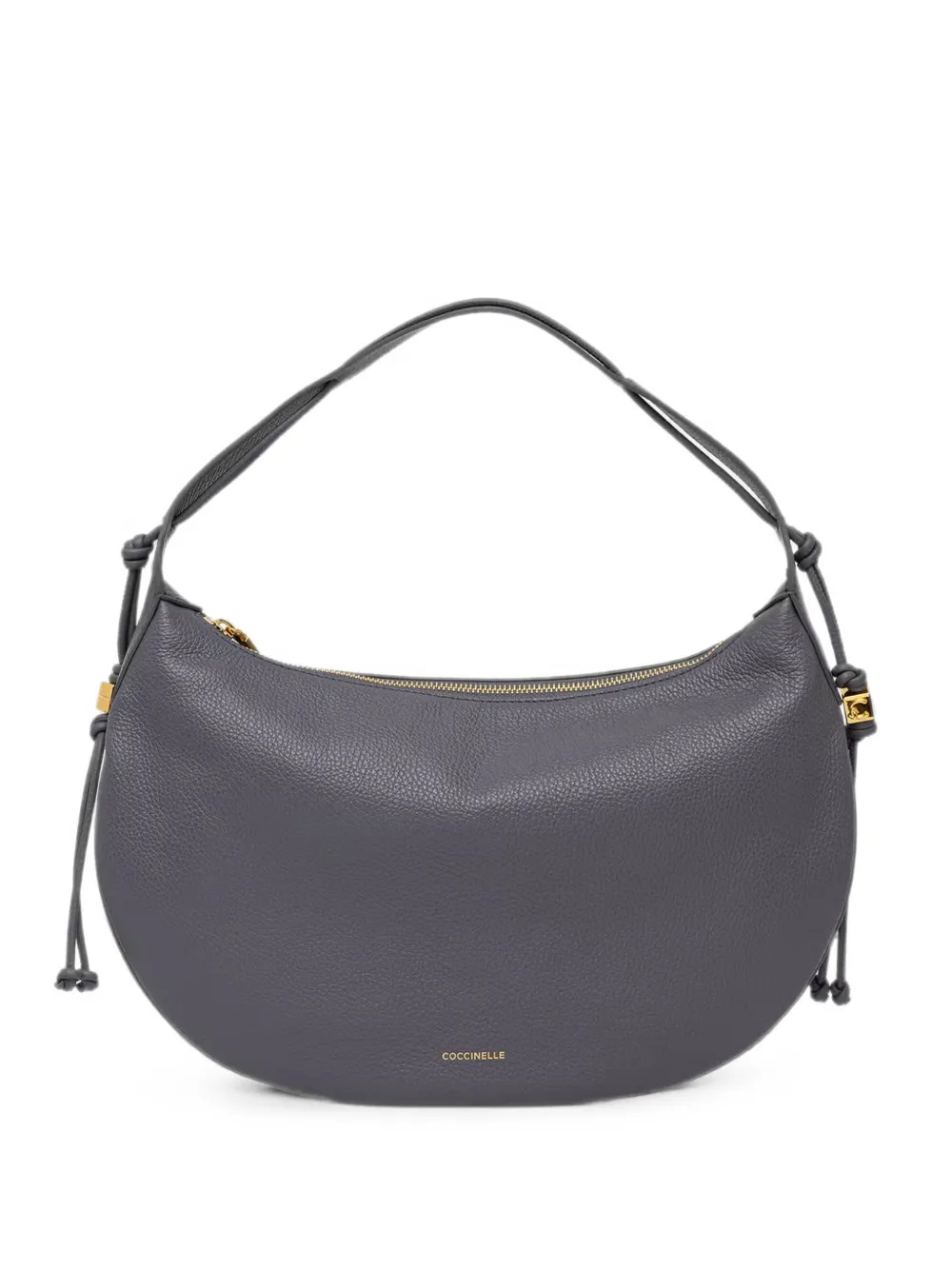 Coccinelle medium Thess grained shoulder bag - Grau