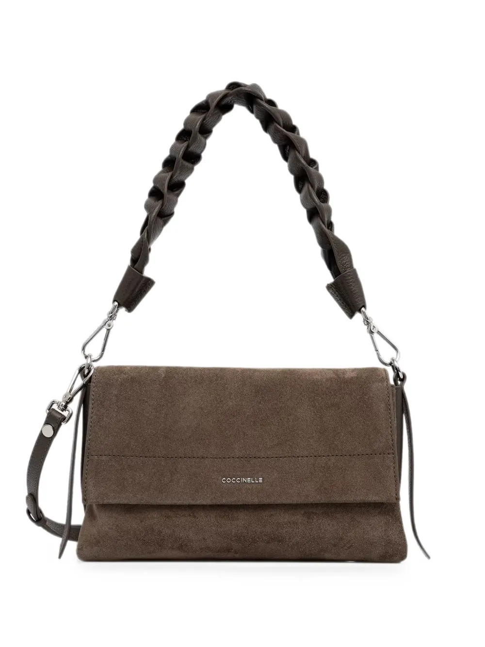 Coccinelle small Boheme braided-handle shoulder bag - Marrone