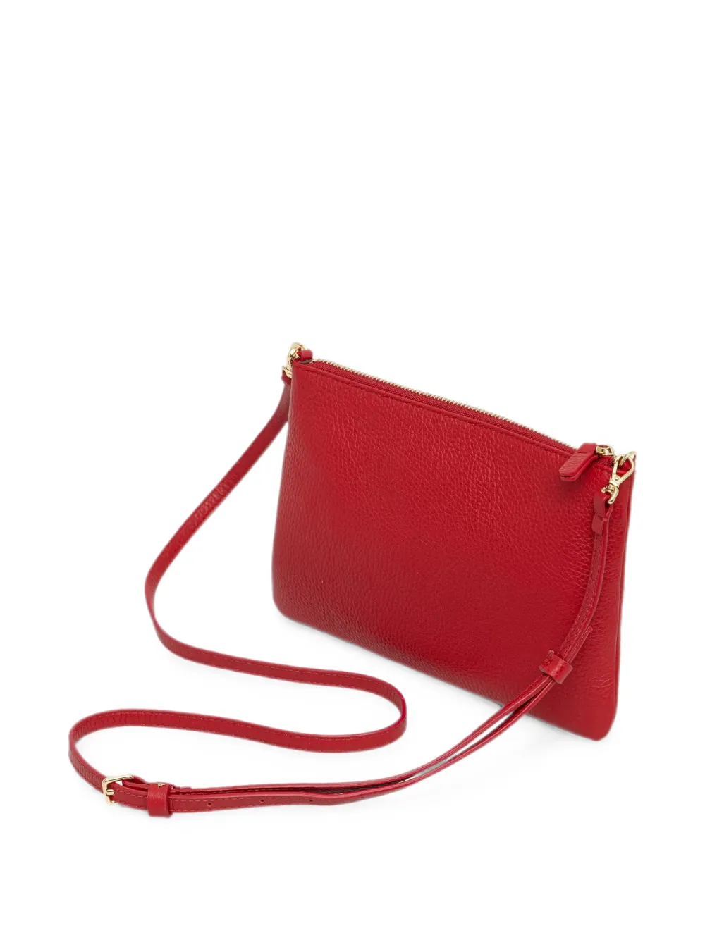 Coccinelle Gegranuleerde crossbodytas Rood