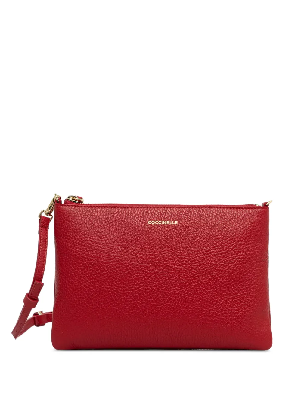 Coccinelle grained crossbody bag - Rosso