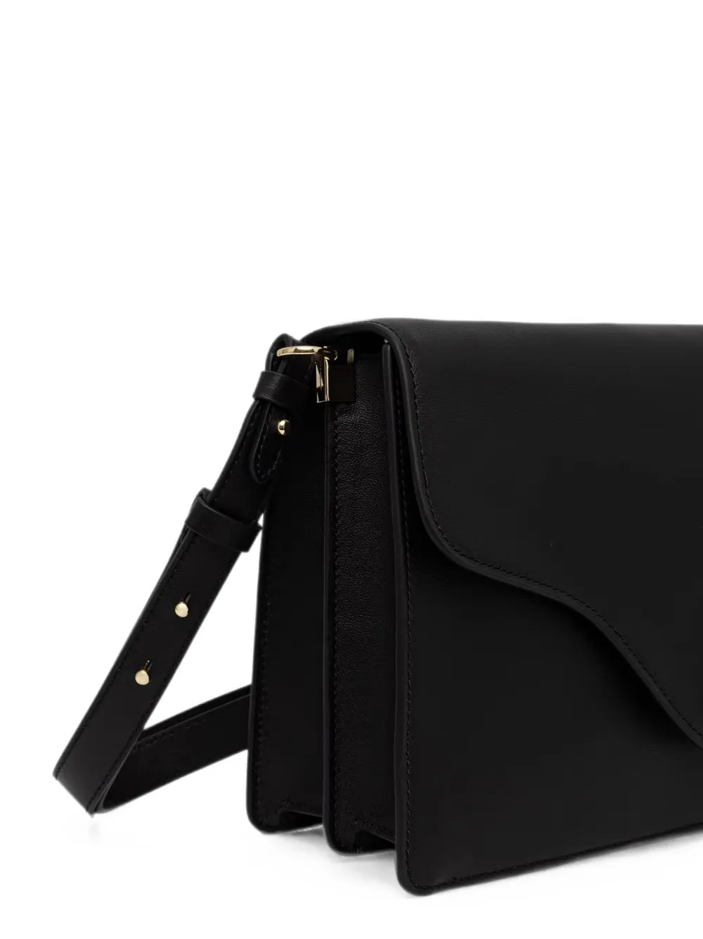 Coccinelle Leren shopper met logo-reliëf Zwart