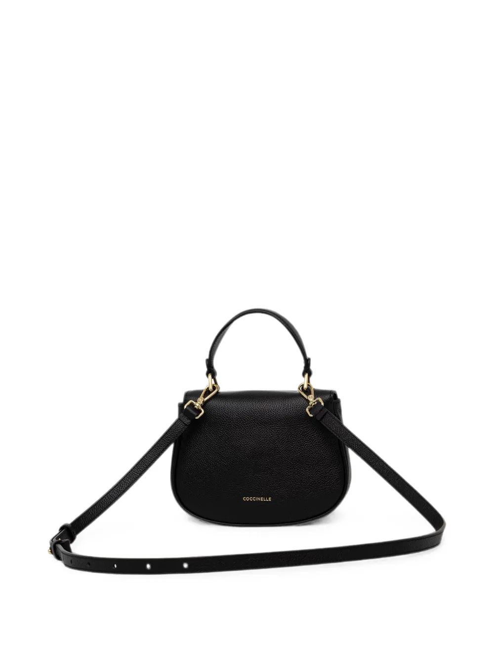 Coccinelle Mavery mini-tas van bewerkt leer Zwart