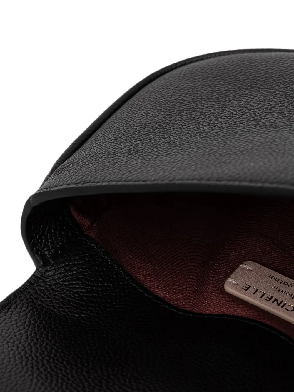 Coccinelle Mavery mini-tas van bewerkt leer Zwart
