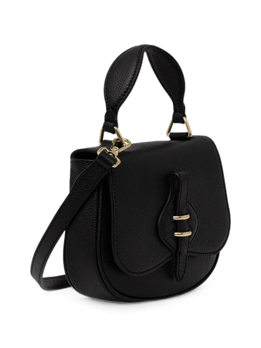 Coccinelle Mavery mini-tas van bewerkt leer Zwart