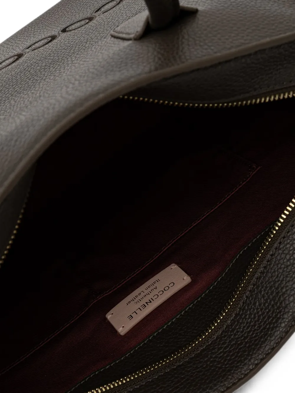 Coccinelle Medium Myrtha26 shopper met logo-reliëf Bruin