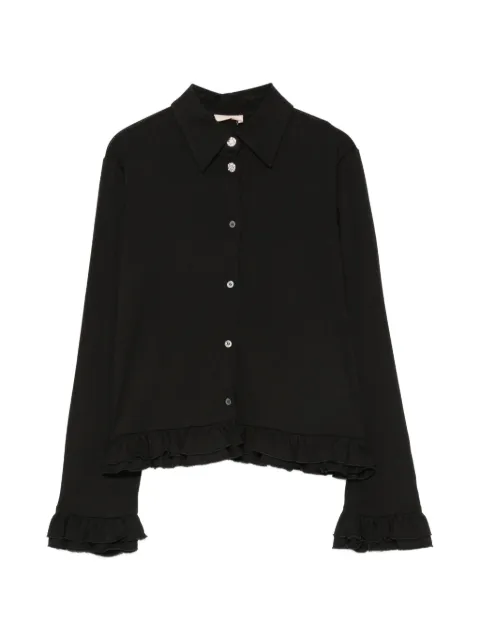 Nº21 Kids camisa con volantes y detalles de cristal