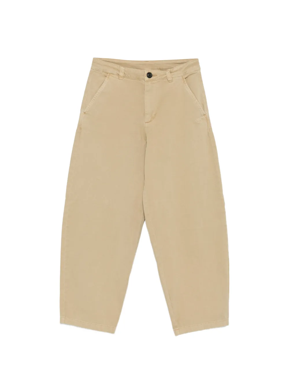 Diesel Kids logo-embroidered trousers - Toni neutri