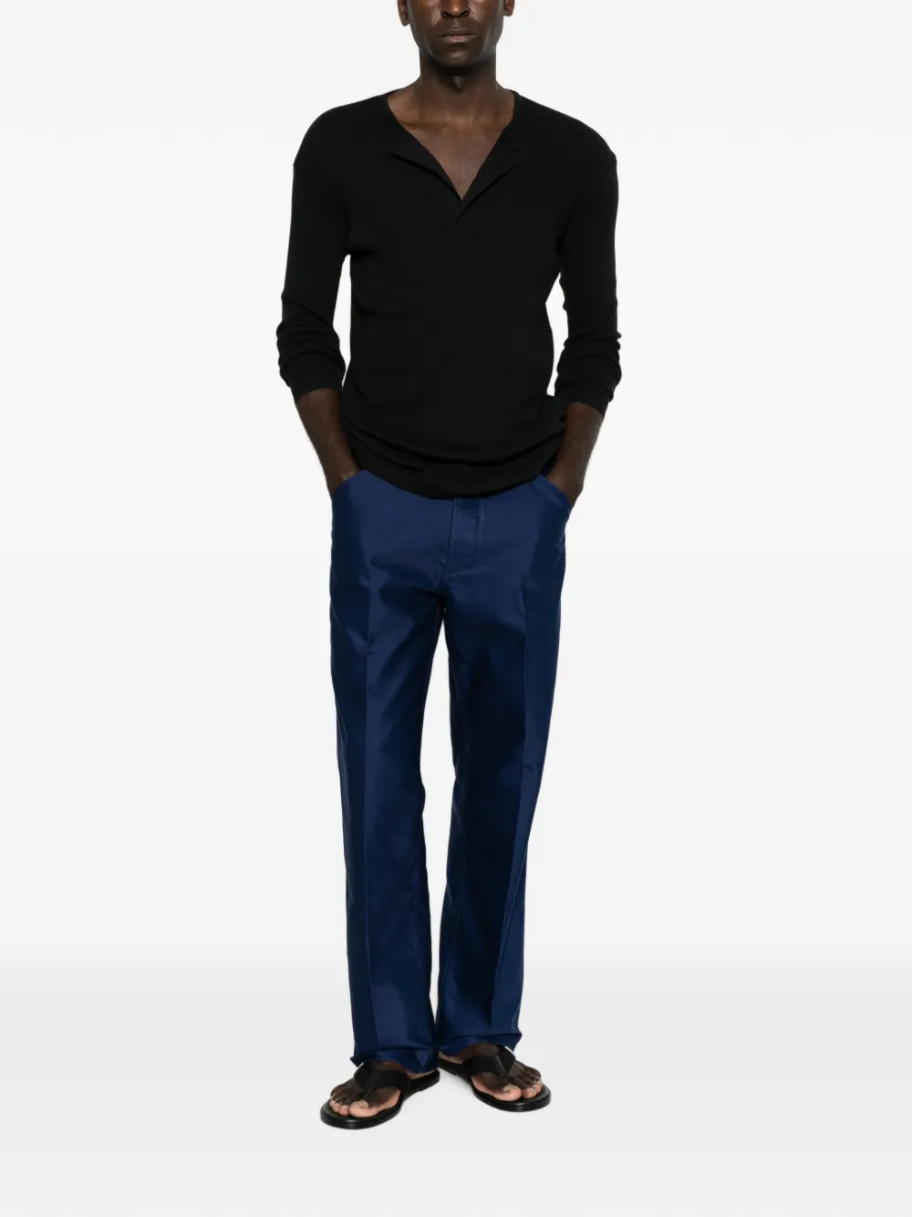 TOM FORD Straight broek Blauw