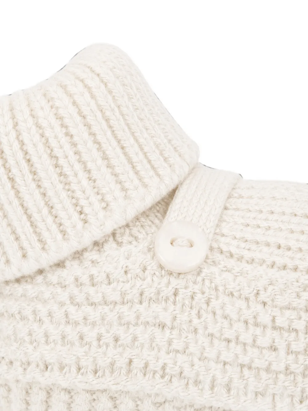 Little Bear button-detail knitted pre-walkers Beige