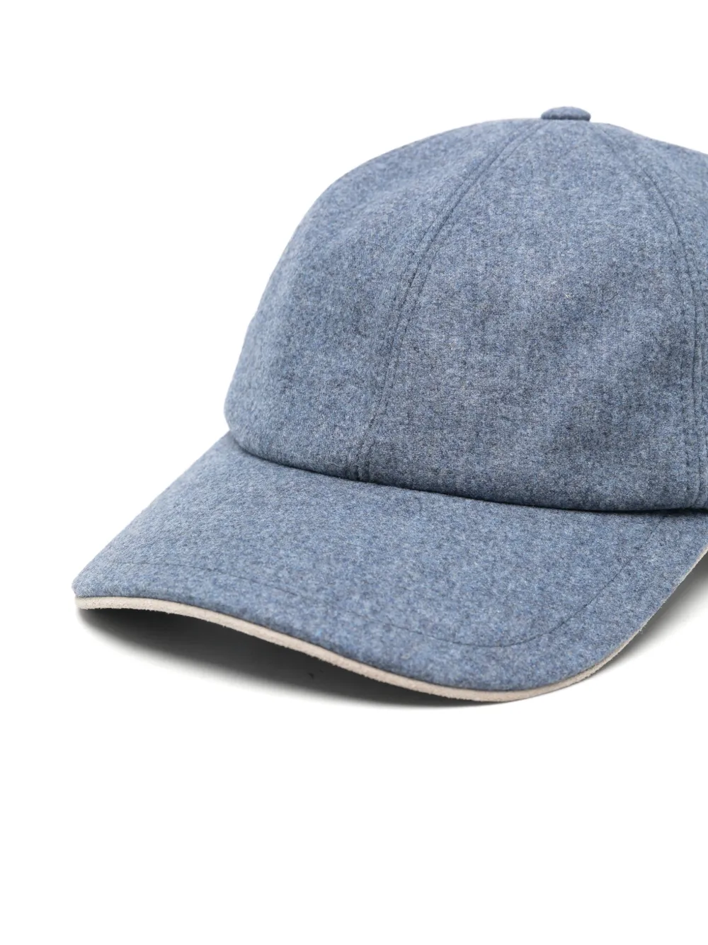 Eleventy panelled curved-peak baseball cap Blauw