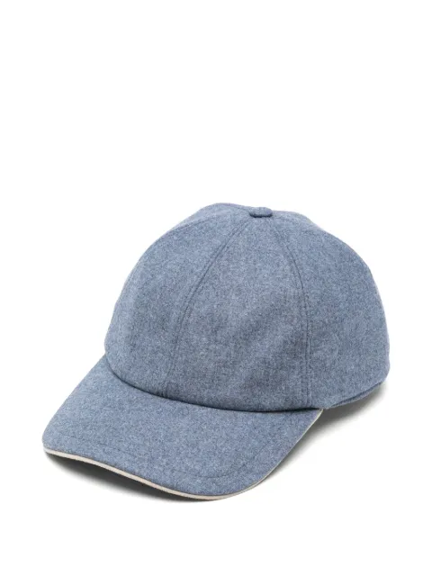 Eleventy panelled curved-peak baseball cap