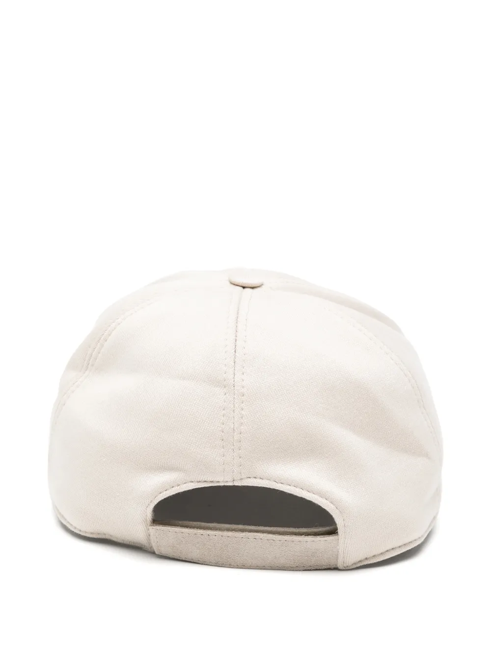 Eleventy Honkbalpet met gewelfde klep en vlakken Beige