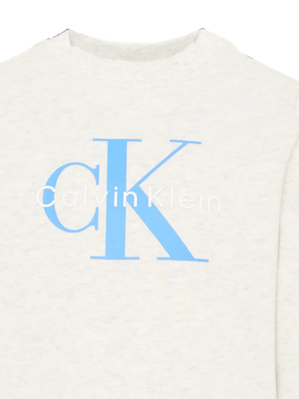 Calvin Klein Kids Katoenen sweater met logoprint Wit