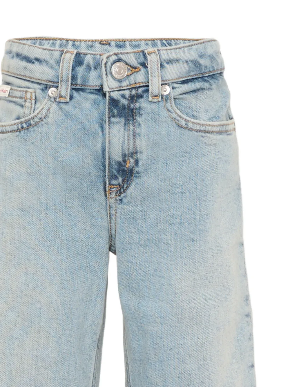 Calvin Klein Kids Jeans met logopatch Blauw