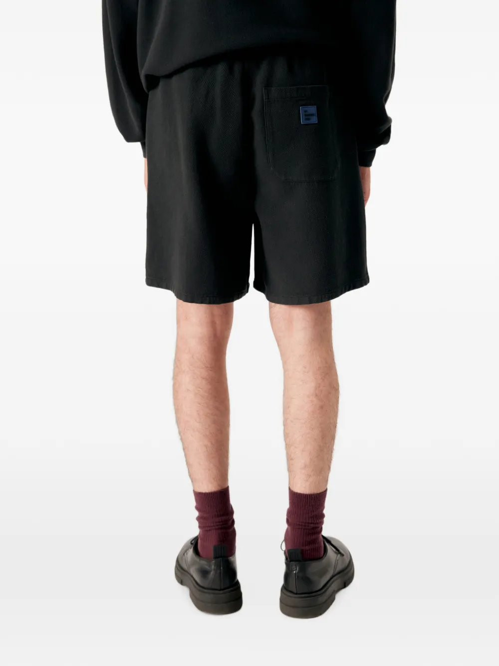 American Vintage Afaz katoenen-shorts met trekkoord Zwart