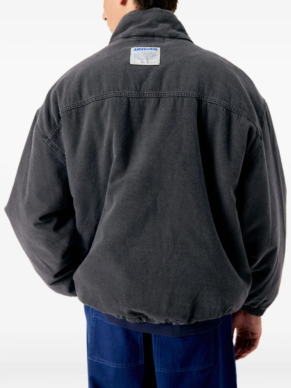 American Vintage Jazy oversized katoenen bomberjack Zwart