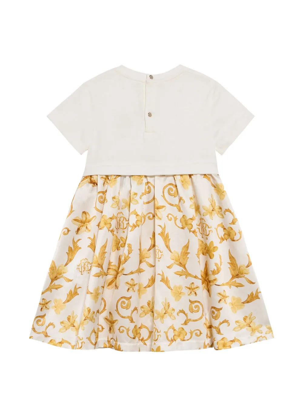 Roberto Cavalli Jurk met monogramprint Beige
