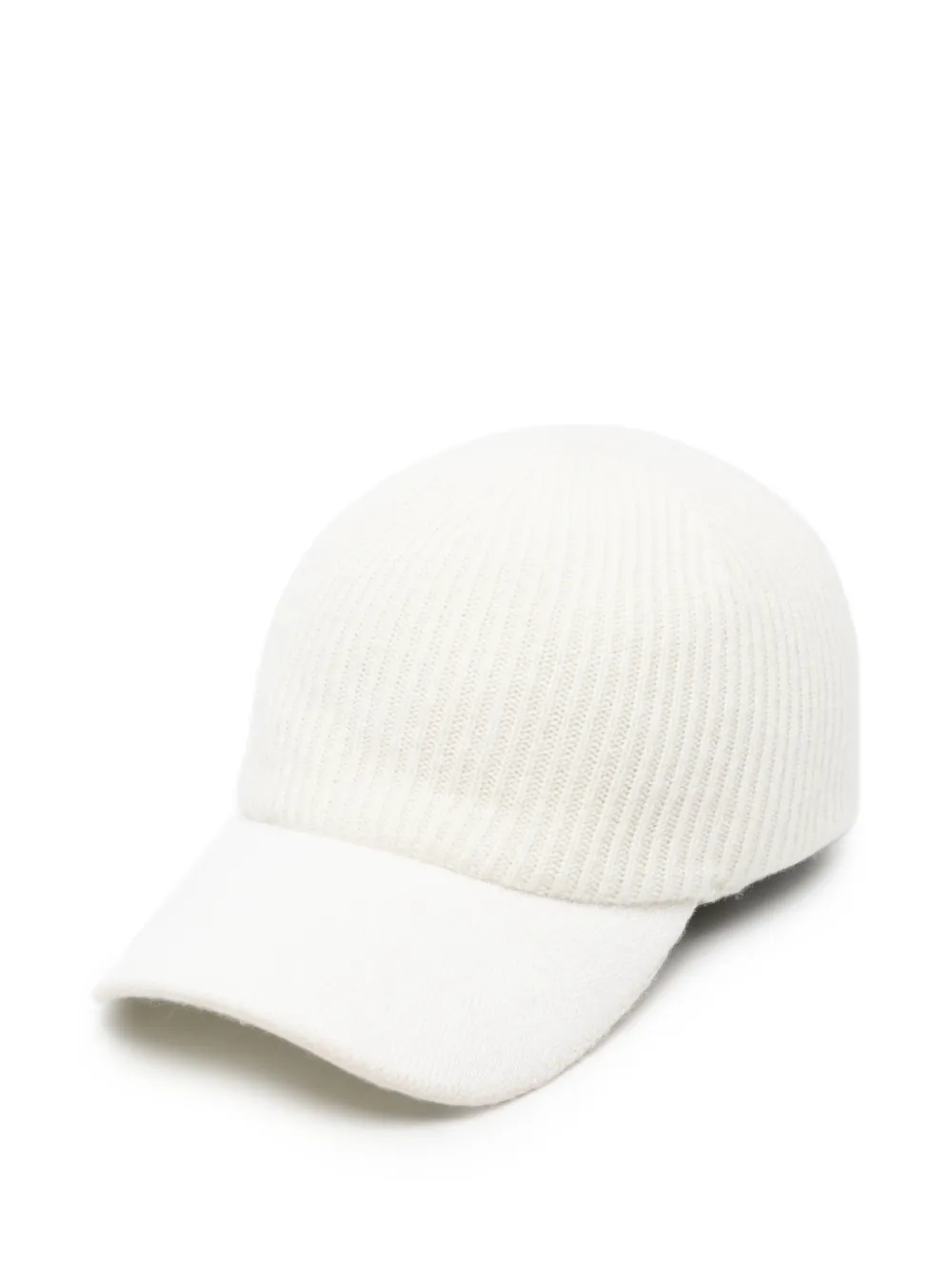 Eleventy ribbed-knit baseball cap - Nude