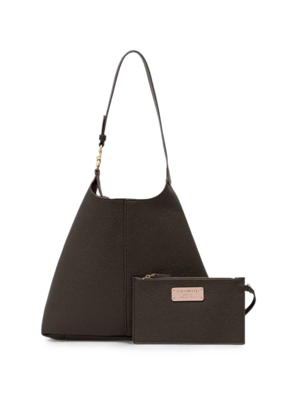 Coccinelle Leren shopper Bruin
