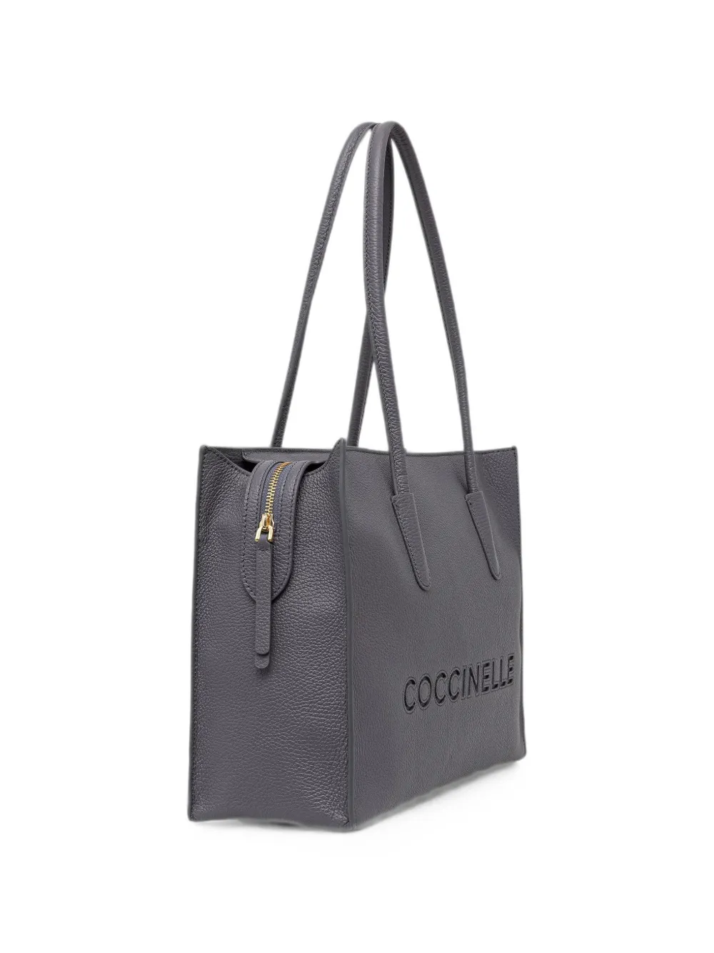 Coccinelle Medium Myrtha26 shopper met logo-reliëf Grijs