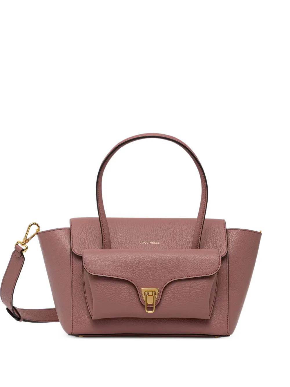 Coccinelle medium Coccinelle Double Beat grainy leather tote bag · OS