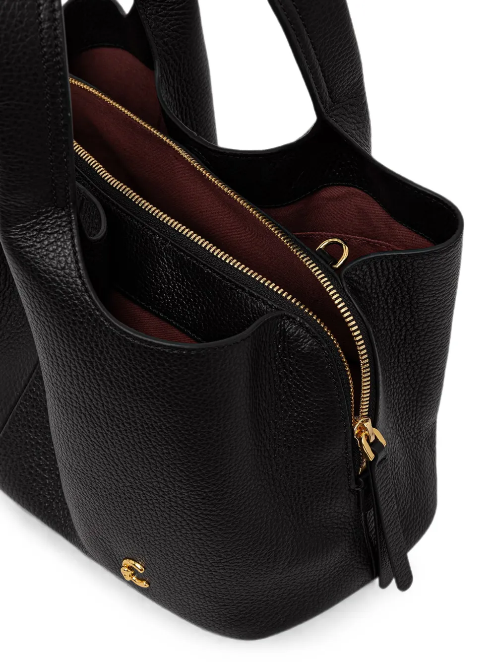 Coccinelle Leren shopper Zwart