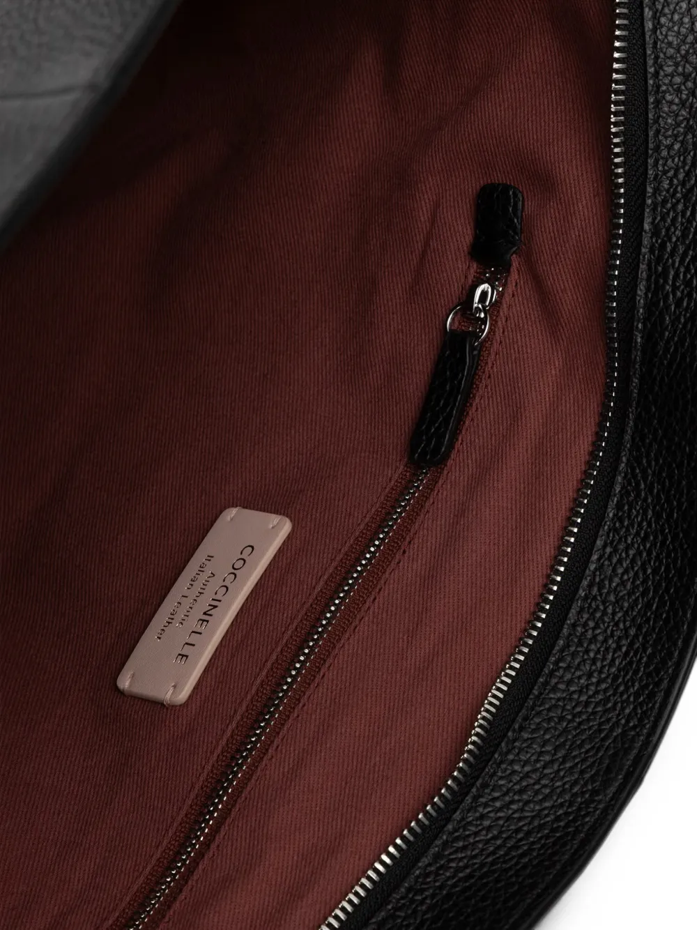 Coccinelle Shopper van bewerkt leer met gespdetail Zwart