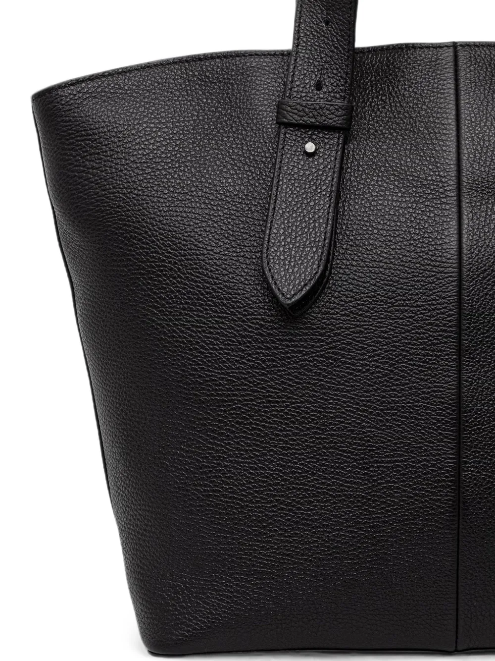 Coccinelle Shopper van bewerkt leer met gespdetail Zwart