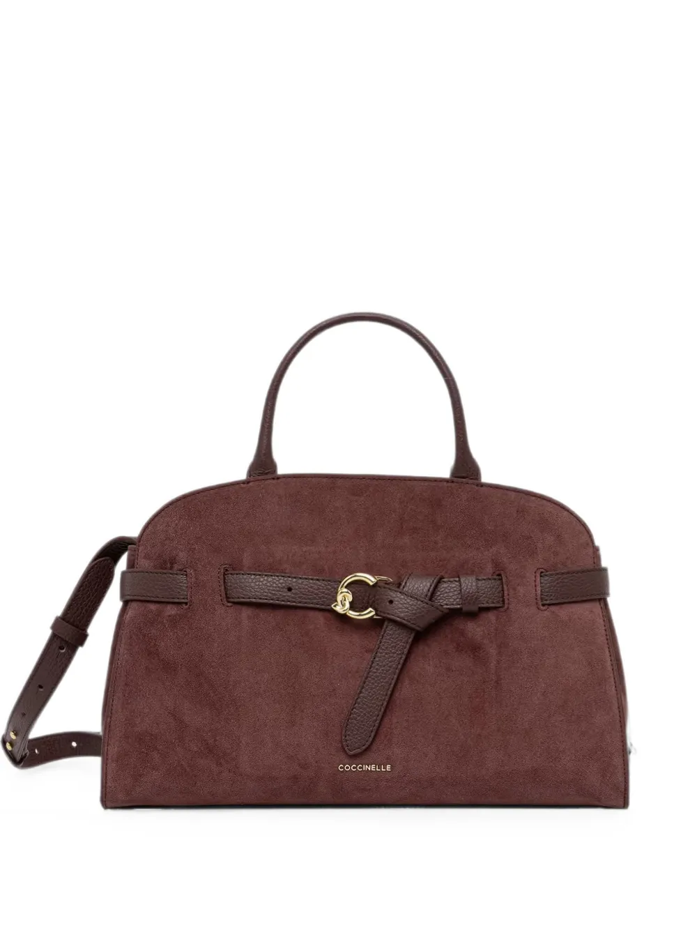 Coccinelle medium Coccinelle Sabine buckle-detail suede tote bag