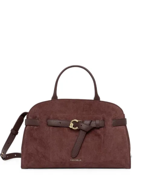 Coccinelle medium Coccinelle Sabine buckle-detail suede tote bag