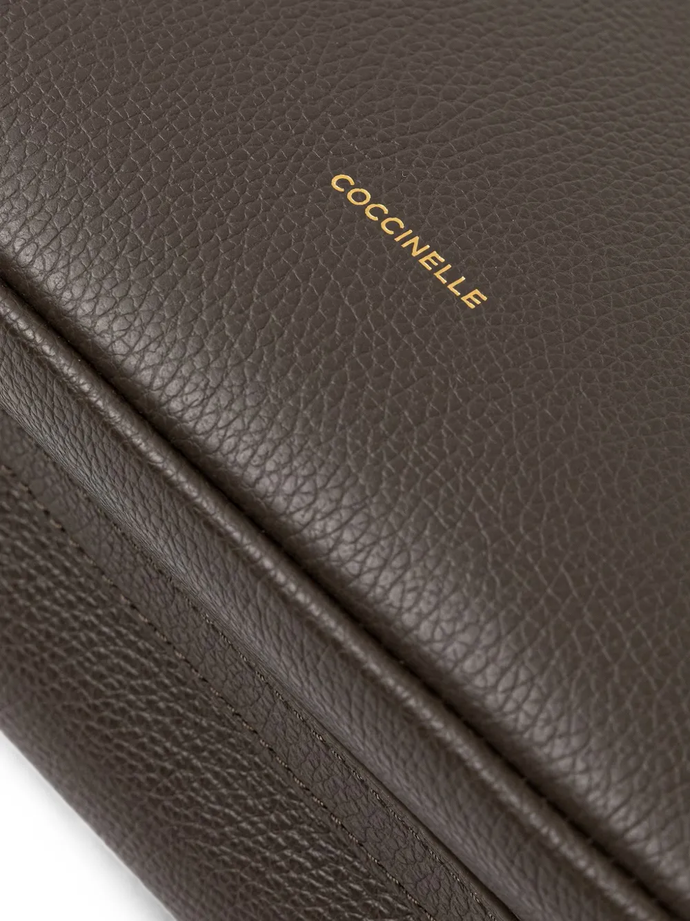 Coccinelle Medium Tiggy leren shopper met gevlochten handvat Bruin