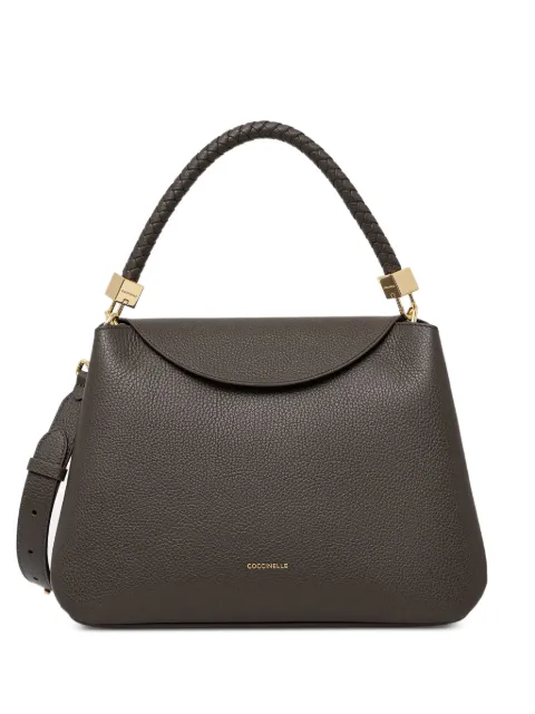 Coccinelle medium Coccinelle Tiggy braided-handle leather tote bag