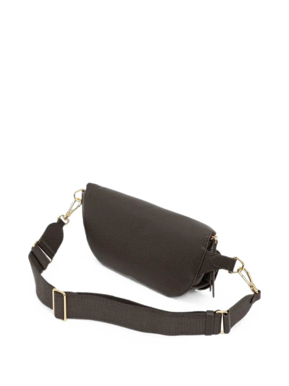 Coccinelle Kleine Mavery crossbodytas van bewerkt leer met zak Bruin
