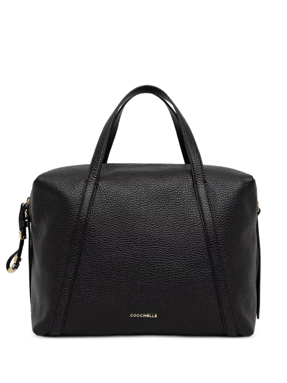 Coccinelle grained-leather tote bag - Schwarz
