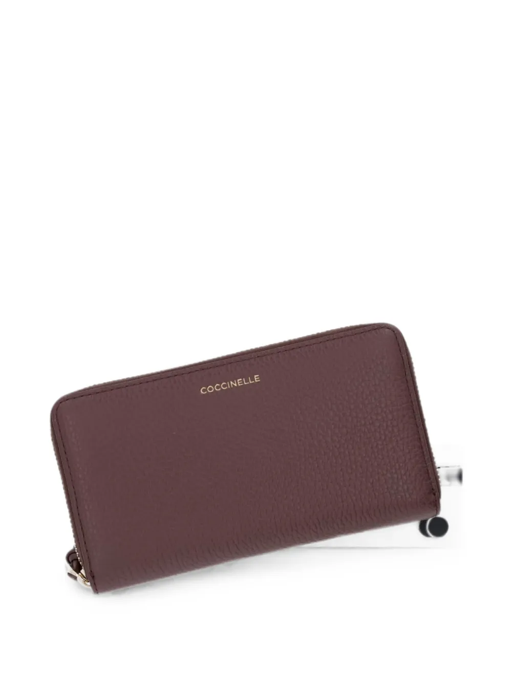 Coccinelle Leren portemonnee met rits Rood