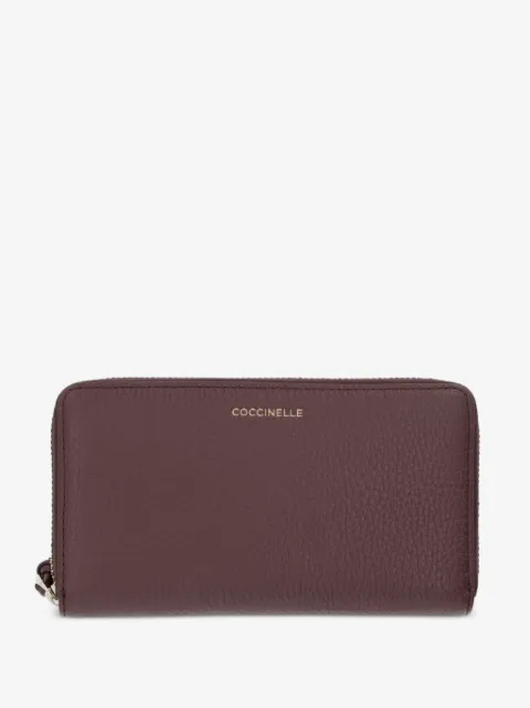 Coccinelle leather zip-around wallet