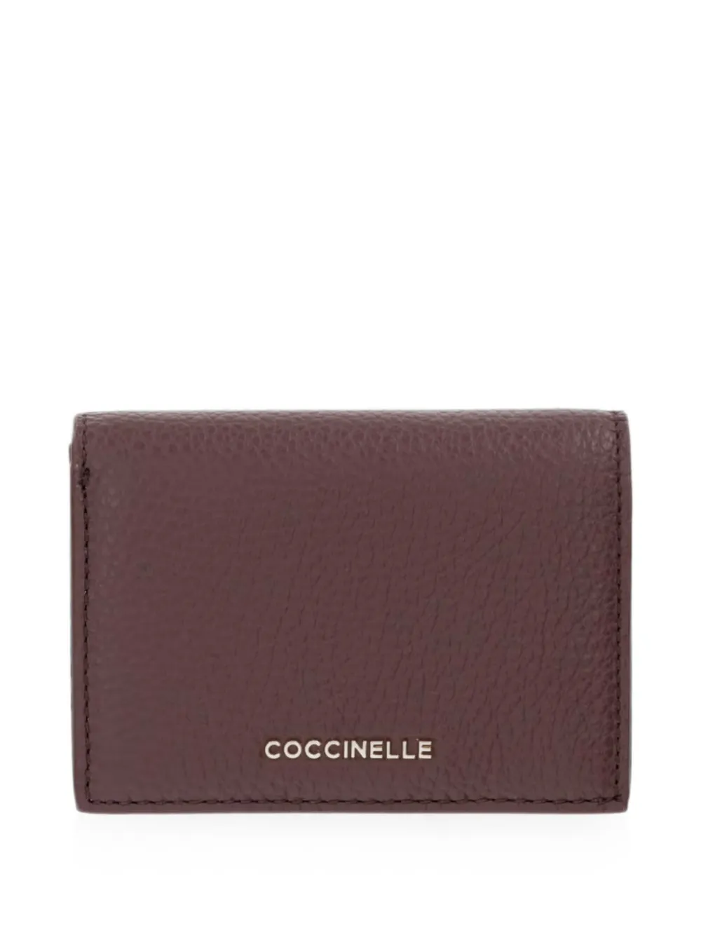 Coccinelle logo-print leather wallet - Rot
