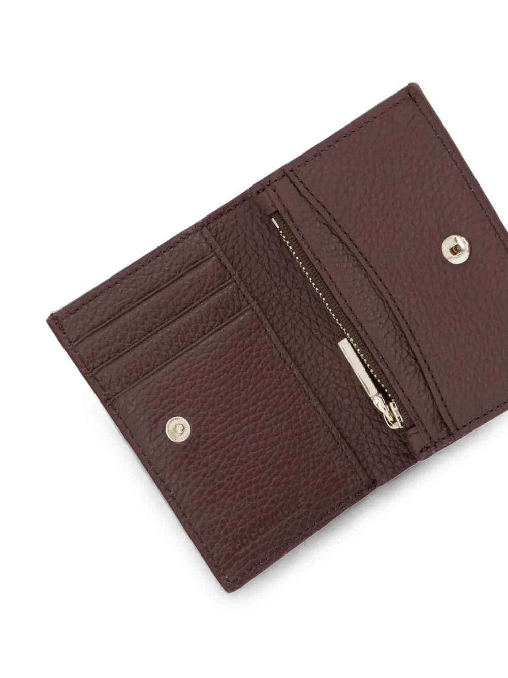 Coccinelle logo-print leather wallet Rood
