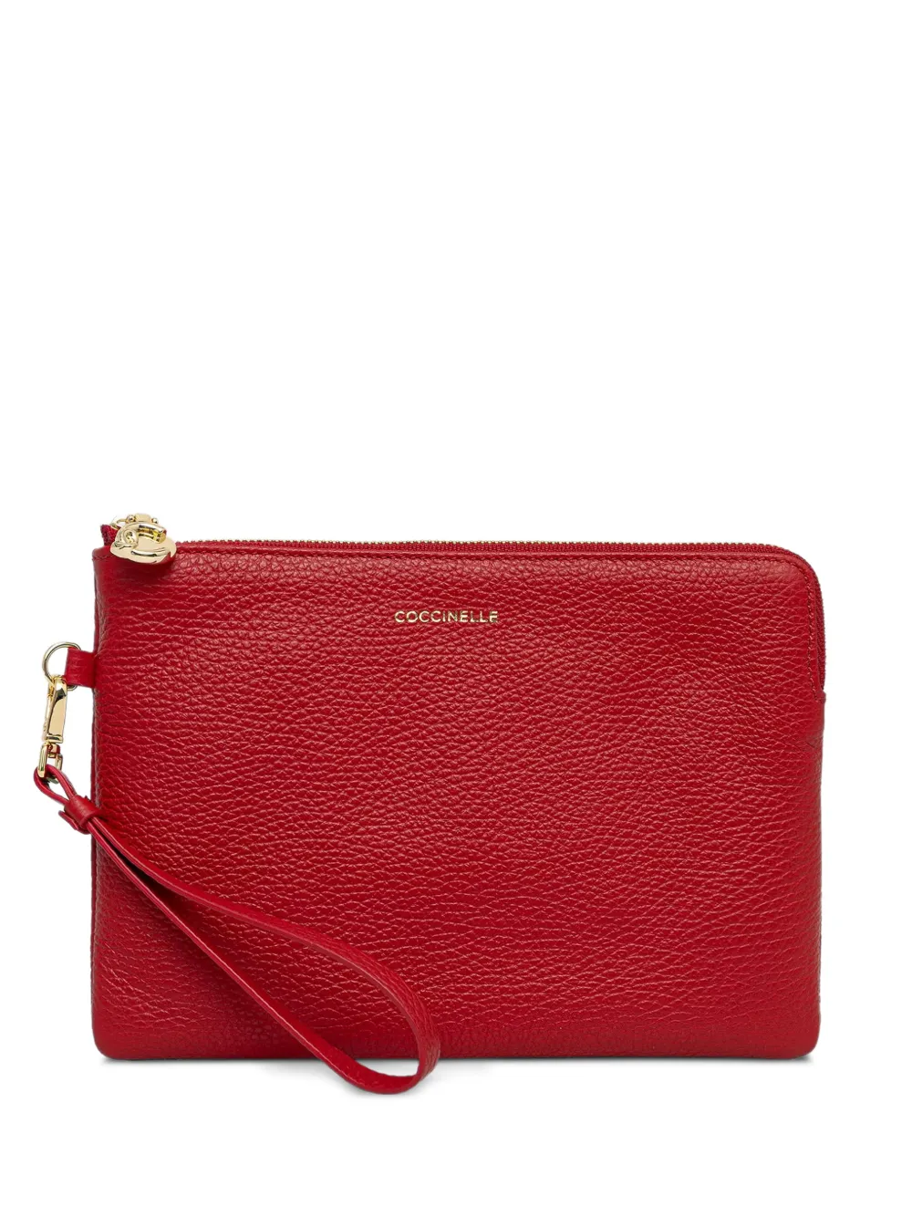 Coccinelle C-Me Softy leather clutch bag - Rot