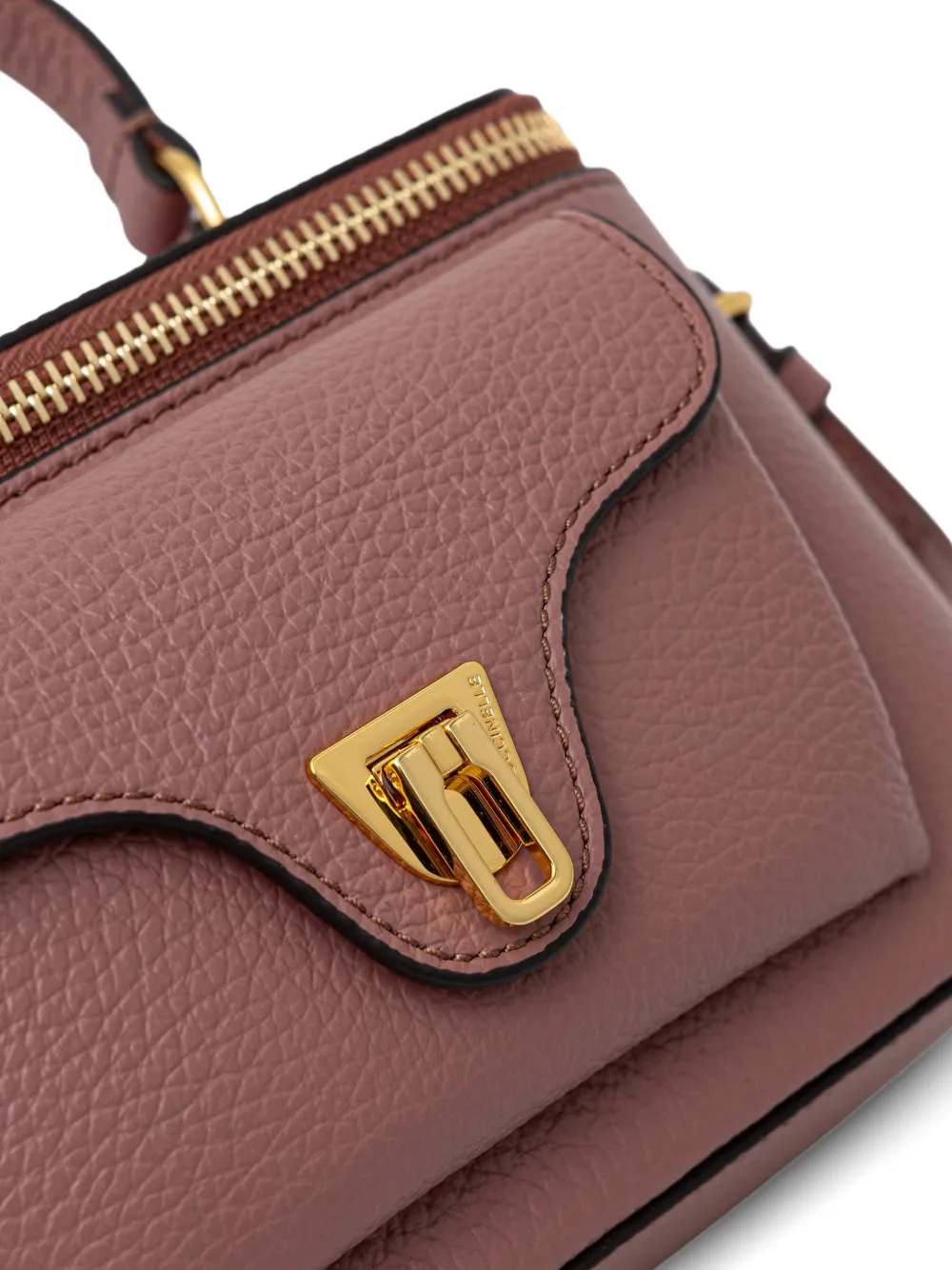 Coccinelle Beat mini-schoudertas van bewerkt leer Rood